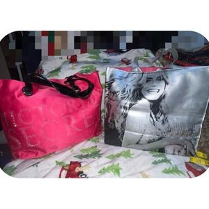 Two Victoria secret tote bags